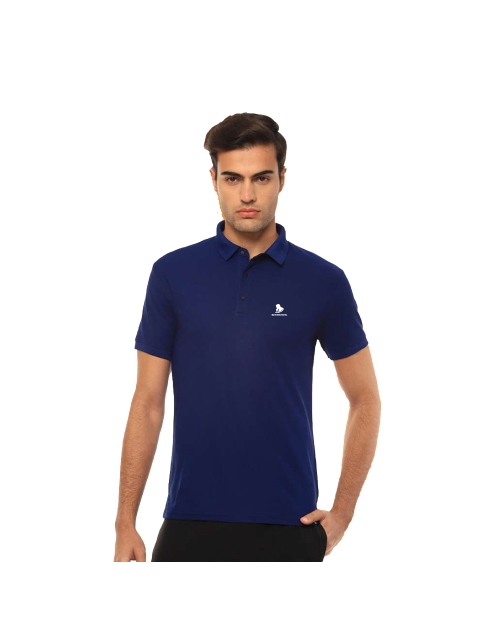 Hummel Jaye Polo Poly Tshirt-Navy Blue